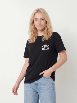 Футболка хлопковая женская ONLY 15317989 L Black (5715866608295)