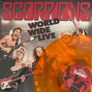 Scorpions - World Wide Live (2 пластинки, Оранжевый, Прозрачный, Альбом, Переиздание, Специальное издание)