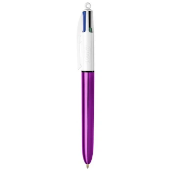 Ручка кулькова 4 в 1 Кольори Шайн Фіолетова BIC