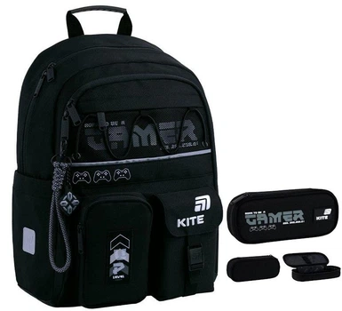 Рюкзак шкільний + пенал Kite Education Gamer K26-584M-5