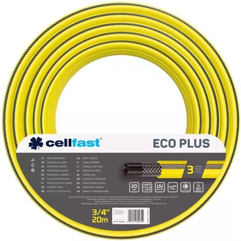 Шланг садовый ECO PLUS 3/4" 20м 3 слоя до 20 бар -10…+50°C Cellfast