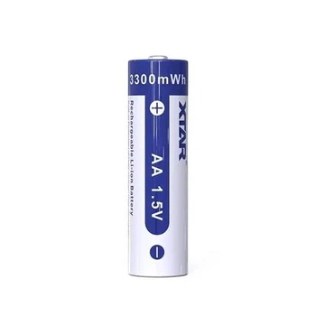Аккумулятор XTAR AA 1.5V 2000mAh (3300mWh) Li-ion с защитой, button top – литиевая аккумуляторная батарейка для пультов, игрушек, фонариков