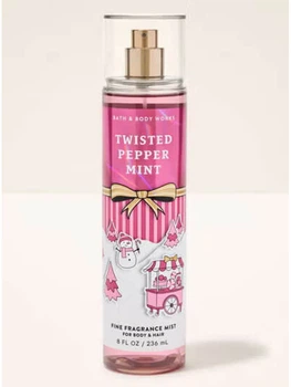 Спрей для тела Twisted Peppermint Bath and Body Works 236мл