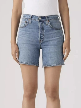 Шорти джинсові короткі жіночі Levi`s 501® Mid Thigh Short A9296-0006 26 Сині (5401187785158)