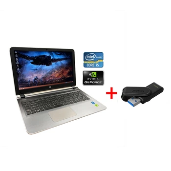 Ноутбук HP Pavilion 15 / 15.6" (1920x1080) TN / Intel Core i5-6200U (2 (4) ядра по 2.3 - 2.8 GHz) / 8 GB DDR3 / 256 GB SSD / GeForce 940M, 2 GB DDR3, 64-bit / WebCam / Win 10 Home б/у + Подарок Флешка Kingston 64GB