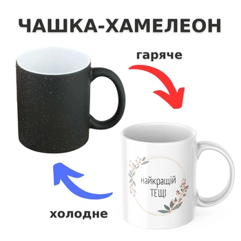 Чашка-хамелеон з принтом 330 мл Для тещі