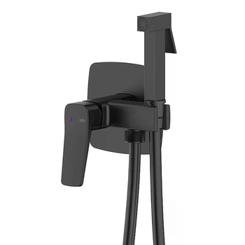 Смеситель для биде настенного скрит монтажа ARMATURA MALAGA BLACK 4529-512-81