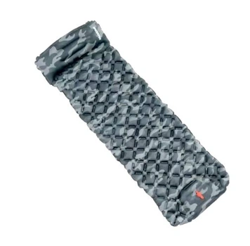 Коврик надувной туристический (матрас) Pacoone с подушкой и встроенным насосом Camouflage Камуфляжный