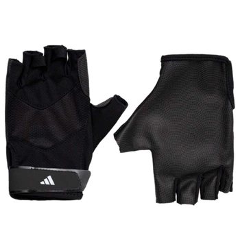 Рукавички для тренувань Adidas, XL (обхват 23-24.5 см), дихаючі, Чорні, для фітнесу та спорту (II5598-xl)