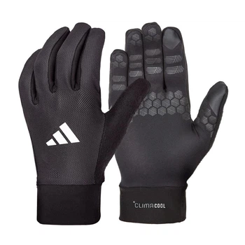 Перчатки для тренировок Adidas Full Finger, XL (обхват 23-24.5 см), дышащие, Черные, экокожа, для фитнеса и спорта (ADGB-12826-NL)