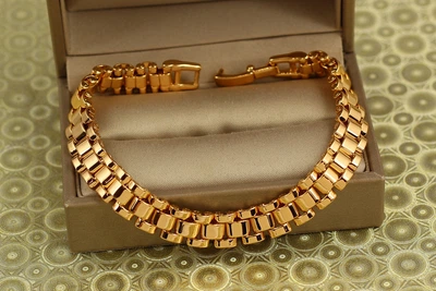 Браслет Xuping Jewelry Президент 19 см 9 мм золотистый