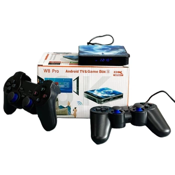 Smart TV приставка+Game Box W8 PRO 8K (8GB, 128GB, WIFI 2.4, 5G, Android 14.0)