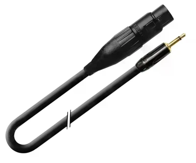 Аудио кабель переходник 3.5 мм моно штекер XLR3 гнездо 0.5 метра модель 1T-AIC52-00.5