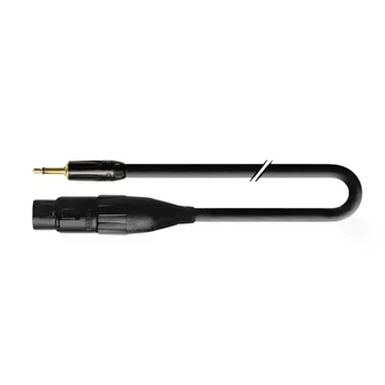 Jack 3.5 mono XLR3 аудиокабель 0.5 м витой медный провод матовое покрытие металлические коннекторы