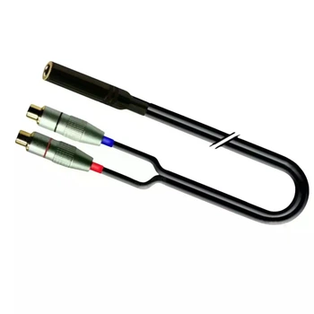 Переходный аудиокабель Jack 6.30 5 м диаметр 4.8×9.0 мм stereo гнездо на 2 RCA гнезда