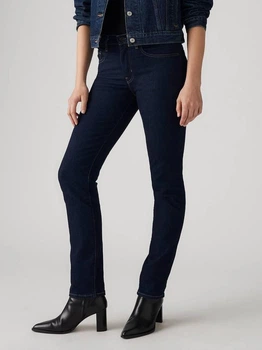 Джинси Slim Fit жіночі Levi`s 724 High Rise Straight 18883-0227 W30L28 Темно-сині (5401105548094)
