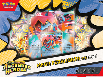 Zestaw kart Pokemon TCG: Mega Evolution - Ascended Heroes - Mega Feraligatr ex Box (196214132153)