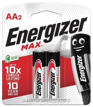 Батарейка Energizer AA R06 Alkaline 2 штуки