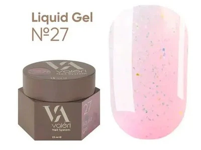 Жидкий гель для укрепления ногтей Valeri Liquid Gel №27 15 мл
