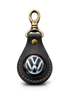 Брелок Volkswagen ручная робота натуральная кожа 50мм