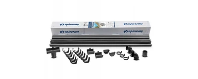 Комплект водостока RAINWAY 90мм L=4m Графитовый (090.007.RW.L4.2)