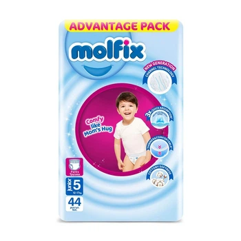 Детские подгузники-трусики Molfix Jumbo размер 5 (12-17 кг) 44 шт