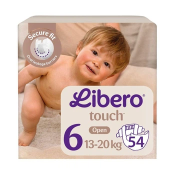 Детские подгузники Libero Touch размер 6 (13-20 кг) 27 шт * 2 пачки
