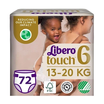 Детские подгузники Libero Touch размер 6 (13-20 кг) 36 шт * 2 пачки