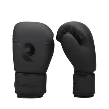 Перчатки боксерские кожаные Radder Valor 14 OZ (65 - 73 кг) L/XL черные 222502