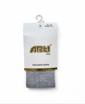 Дитячі бавовняні колготи для дівчинки ARTI (арт. 300249) сірі вік 9-10 років, зріст 132-144 см