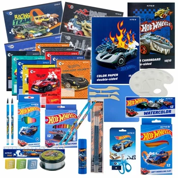 Набір канцтоварів 29 предметів Kite Hot Wheels HW26-001