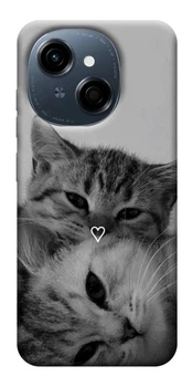 TPU чохол Demsky Grey cats для TECNO Spark Go 1