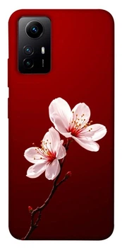 TPU чохол Demsky Sakura red для Xiaomi Redmi Note 12S