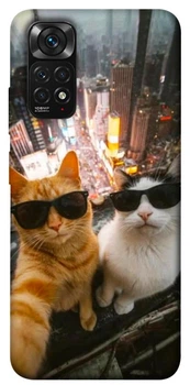 TPU чохол Demsky Cool cats city для Xiaomi Redmi Note 11 (Global) / Note 11S