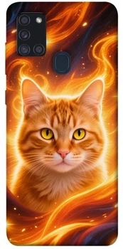 TPU чохол Demsky Fire cat для Samsung Galaxy A21s