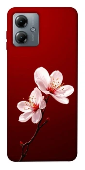 TPU чохол Demsky Sakura red для Motorola Moto G14