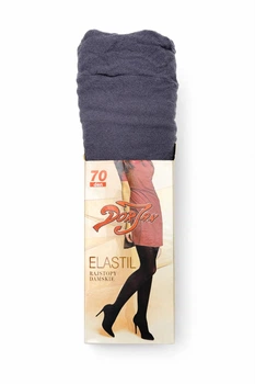 Колготки жіночі DorJan Elastil 70 Den 5 (2XL) Графіт