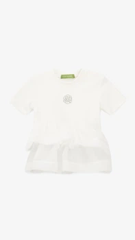 Блуза однотонна для дівчинки DomeiLand 851050 110 см Білий shop (2000999436857)