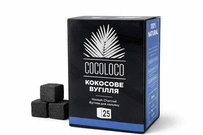 Вугілля для кальяну Кокосове Khmara Cocoloco 1 кг