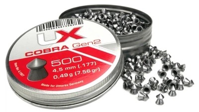 Пули Umarex Cobra Gen2 (4.5мм, 0.49г, 500шт)