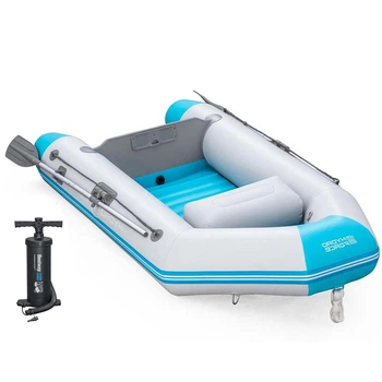 Двухместная надувная лодка Bestway 65177 Corinth Elite, 230 х 130 х 33 см, (весла, ручной насос)