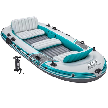 Пятиместная надувная лодка Bestway 65159 Adventure Elite X5 Raft set, 364 х 166 х 45 см (весла, ручной насос)