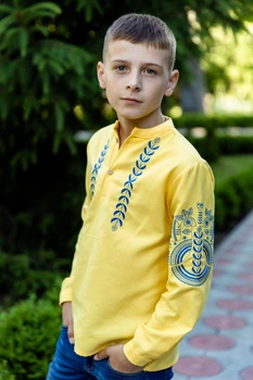 Вишиванка для хлопчика Trend Вільна 140 Жовтий (SOLHLVILPT)