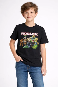 Дитяча футболка для хлопчика Roblox з принтом персонажів Зріст 146 см