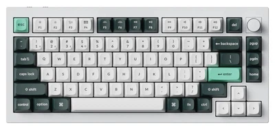 Магнитная беспроводная клавиатура Keychron Q1 HE \ Gateron Double-Rail Magnetic Nebula \ Shell White ANSI US