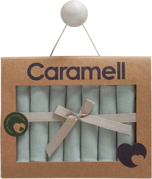 Комплект бавовняних хустинок Caramell Hello Forest 7шт. зелений