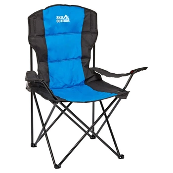 Крісло складане туристичне Skif Outdoor Soft Base (550х890х1030мм), чорно-синє