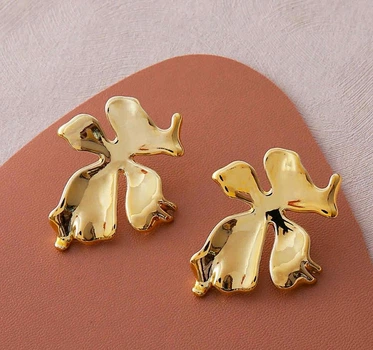Женские сережки "Квитка" jewelry Золотистые
