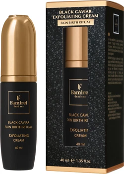 Крем-ексфоліант для обличчя Famirel Black Caviar Оновлення шкіри з екстрактом чорної ікри 40 мл (7290114086561)