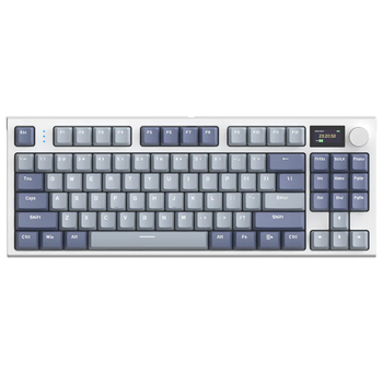 Игровая беспроводная механическая клавиатура Attack Shark K86 / Три режима подключения / Linear Blue Whale Switches / Grey